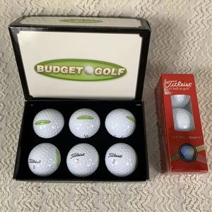 Budget Golf 6 pack Titleist 2 Balls & 3 pack DT Trusoft Balls - All New  9 Total